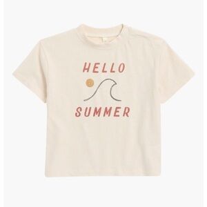 Kids Cream 'Hello Summer' T-Shirt
